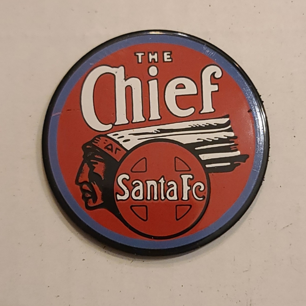 Vintage Chief Santa Fe Railroad Magnet